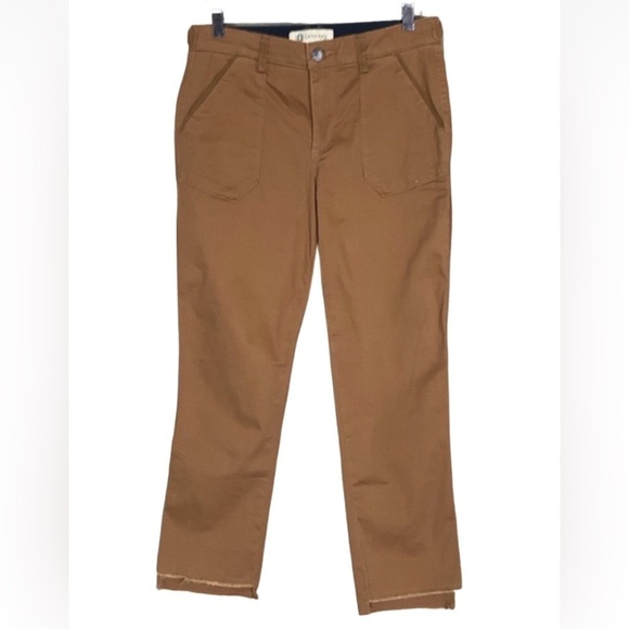 Democracy Denim - Democracy burnt orange color jeans with raw hem Size 4